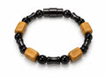 Square Picture Jasper & Hematite Bamboo Magnetic Bracelet